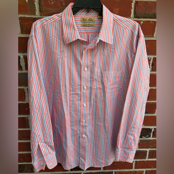 Roundtree & Yorke Other - Roundtree & Yorke Gold Label Non Iron Mens Long Sleeve Button Down Shirt XL